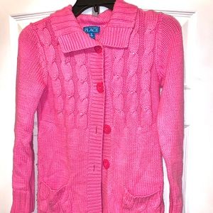 Pink cardigan